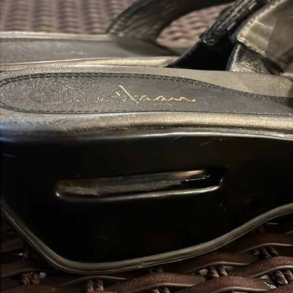 Cole Haan Nike Air black slip on sandals size 8 - Picture 5 of 12